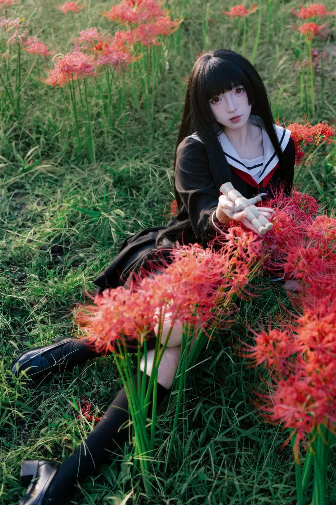 【阎魔爱cos】地狱少女彼岸花海外景正片 - 瑪萨卡卡卡 - 第2张