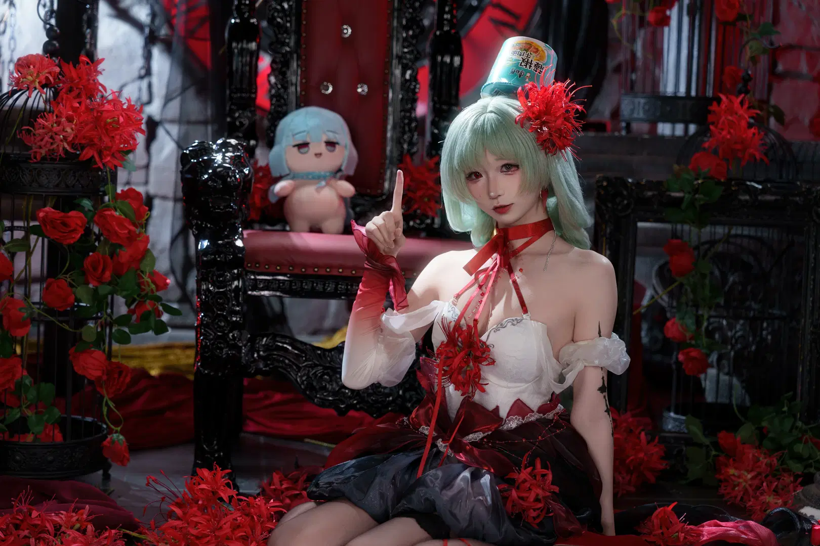 鸣潮, cosplay, 弗洛洛cos, 丝袜, 歌剧幽灵
