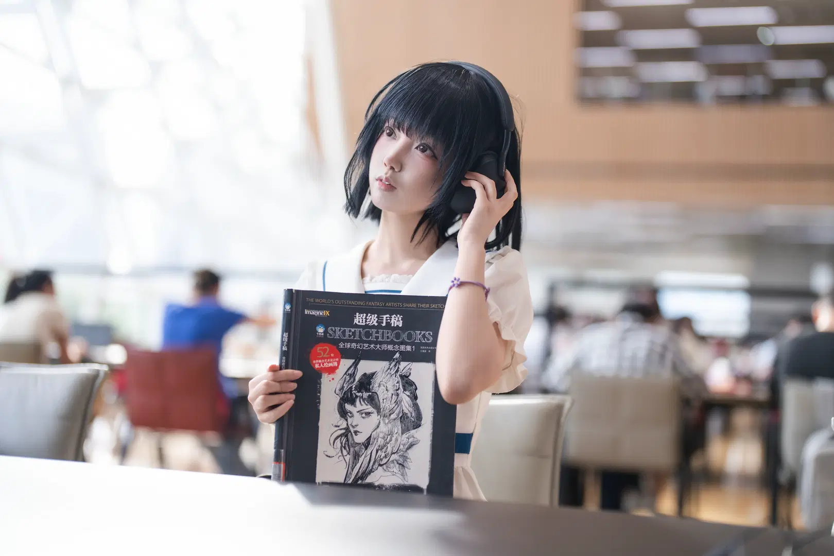 図書館のセーラー服の先輩、この学校指定風コーデの撮って出しが最高すぎる件 - 森森不懂摄影 - 2枚目