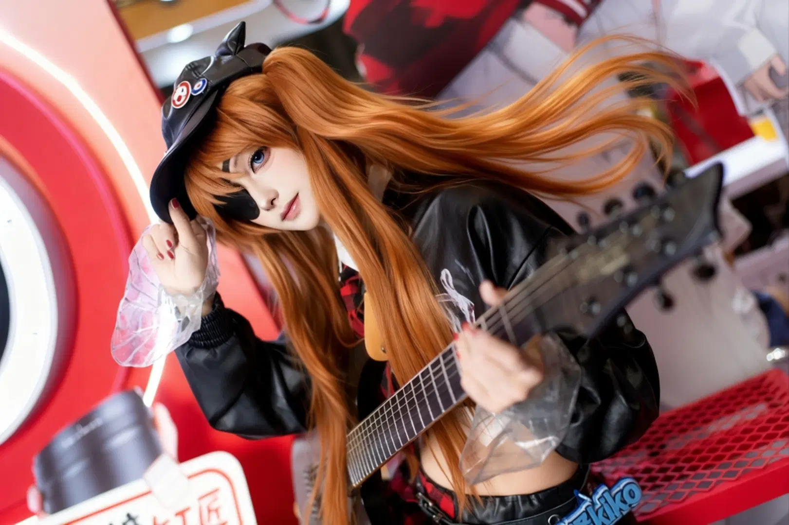 [Asuka Cosplay] Neon Genesis Evangelion Red and Black Punk style Appearance at ChinaJoy by 森森不懂摄影 - Image 3