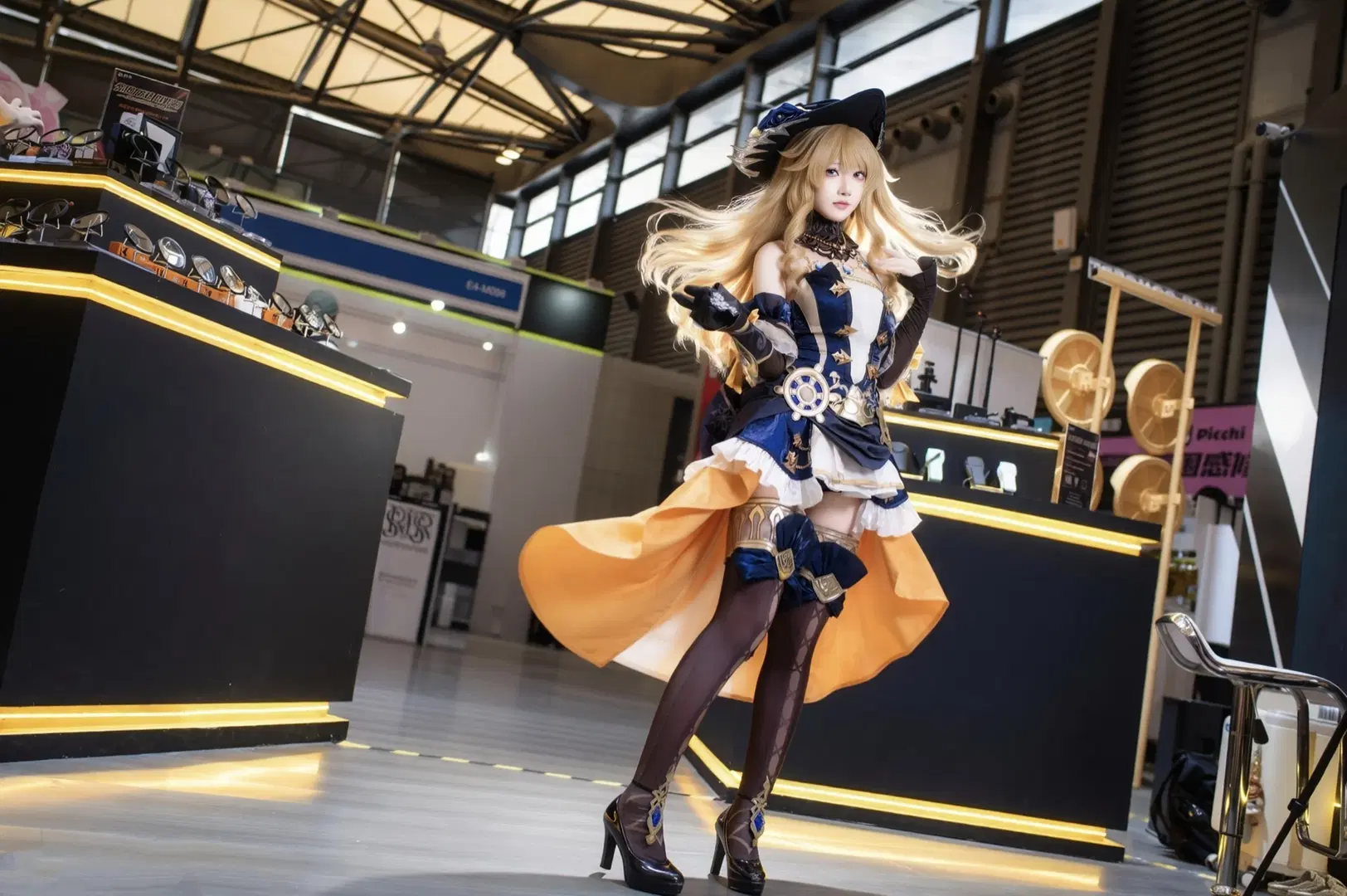 原神, コスプレ, チャイナジョイ, ナヴィア コスプレ, ストッキング