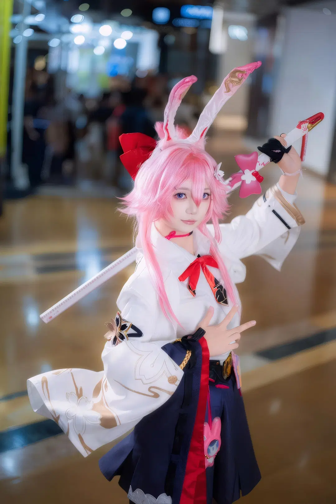 【緋英コスプレ】崩壊：スターレイル 月夜に響く刀鳴、狐隠の緋英 - 森森不懂摄影 - 2枚目