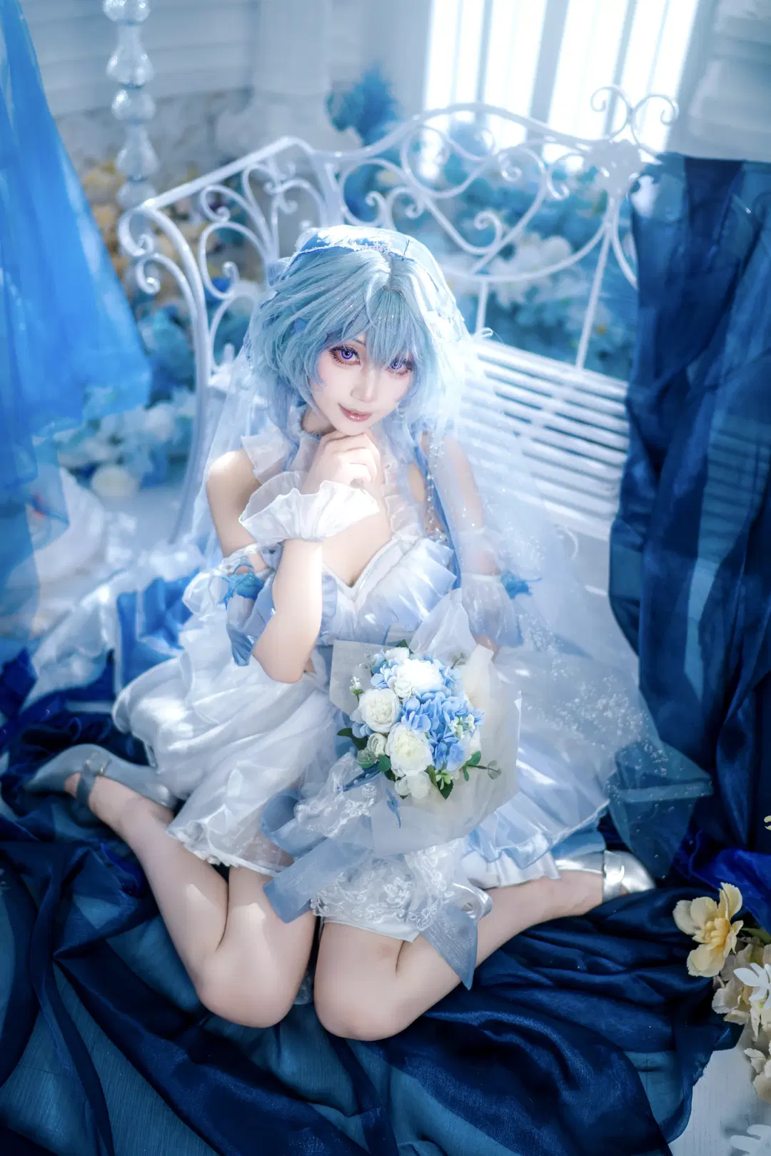 【守岸人cos】鳴潮藍色薄紗下的靜謐與永恆 - 森森不懂摄影 - 第3張