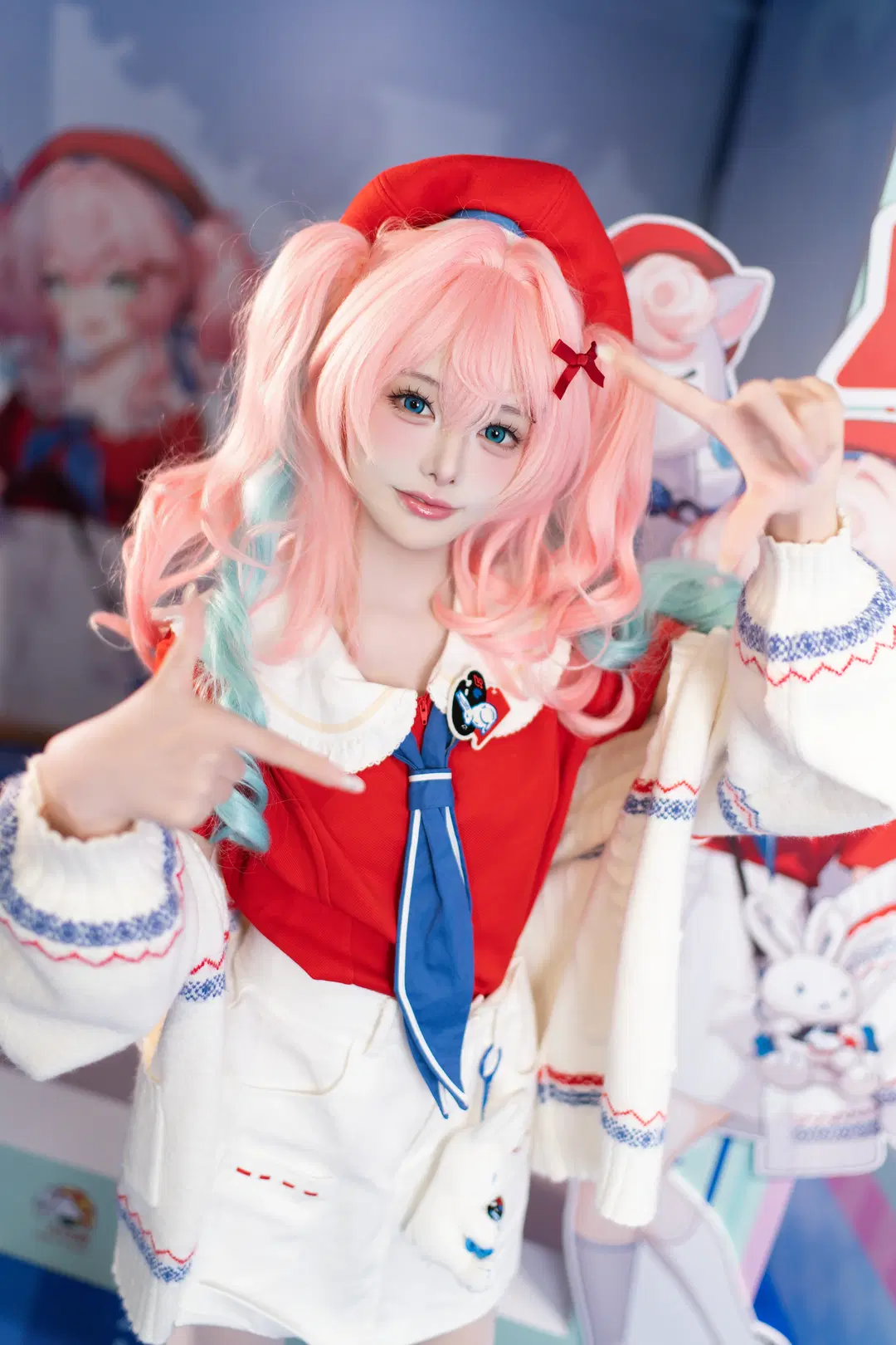 【ヒアシンシア コスプレ】『崩壊：スターレイル』ホワイトラビットキャンディのコラボ：甘さ満点のピンクツインテール - 森森不懂摄影 - 2枚目