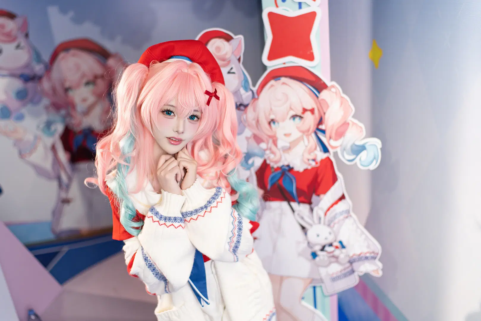 【ヒアシンシア コスプレ】『崩壊：スターレイル』ホワイトラビットキャンディのコラボ：甘さ満点のピンクツインテール - 森森不懂摄影 - 6枚目