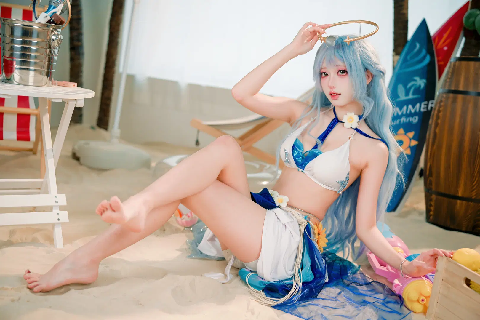 【知更鸟泳装cos】夏日海滩度假风情拍摄记录 - 朝三暮四 - 第3张