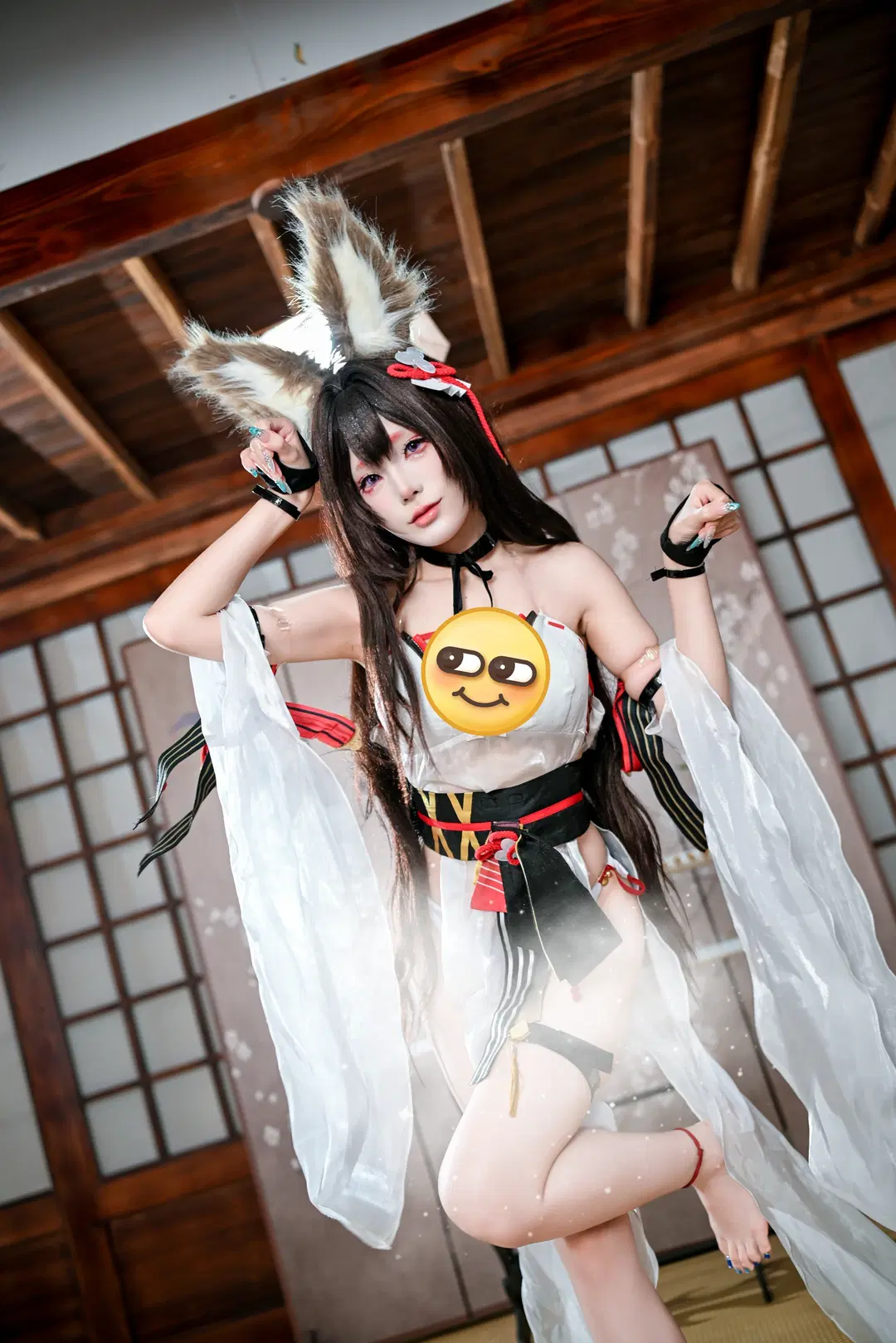 cosplay, 兽耳少女, 和风写真, 狐狸cos, 榻榻米摄影