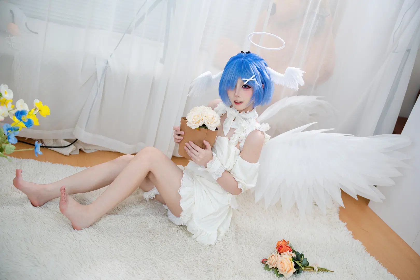 【レム コスプレ】もし真愛に色があるなら、それは天使の純白に違いない - 朝三暮四 - 3枚目