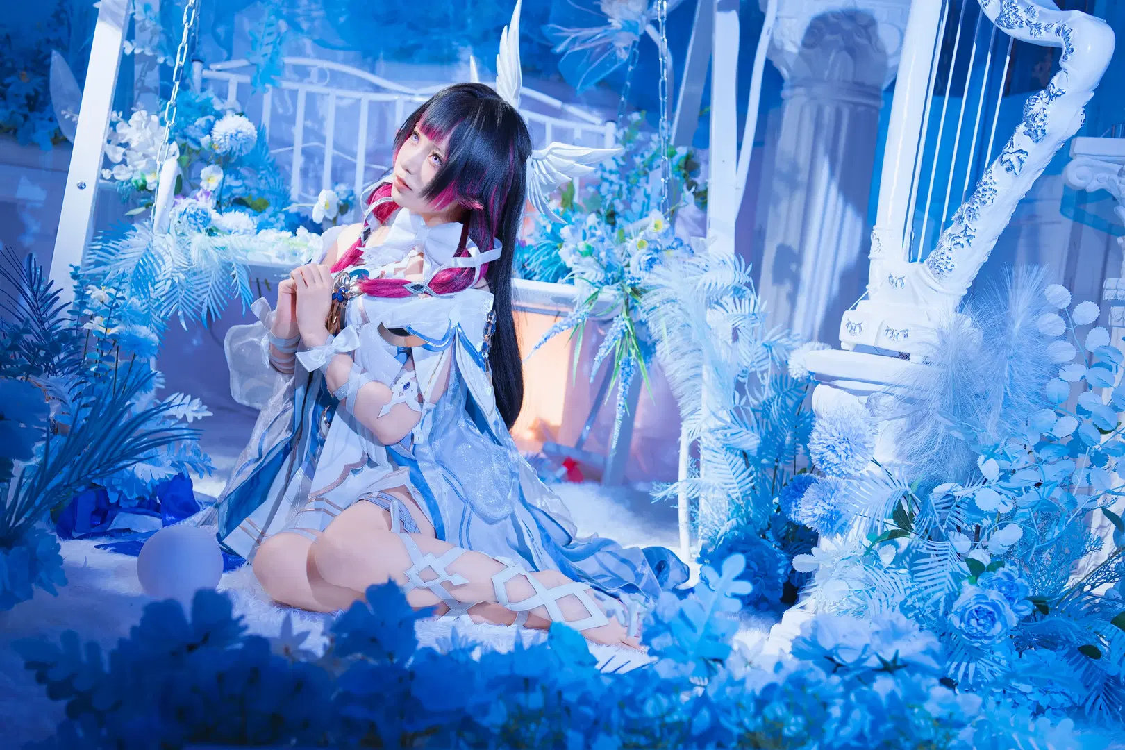 【コロンビーナ コスプレ】『原神』星漫月下の少女 スタジオ撮影本編 - 星漫映画 - 4枚目