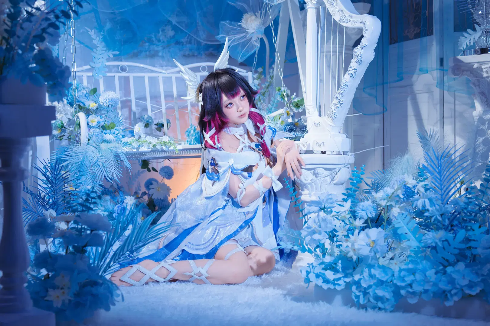 【コロンビーナ コスプレ】『原神』星漫月下の少女 スタジオ撮影本編 - 星漫映画 - 6枚目
