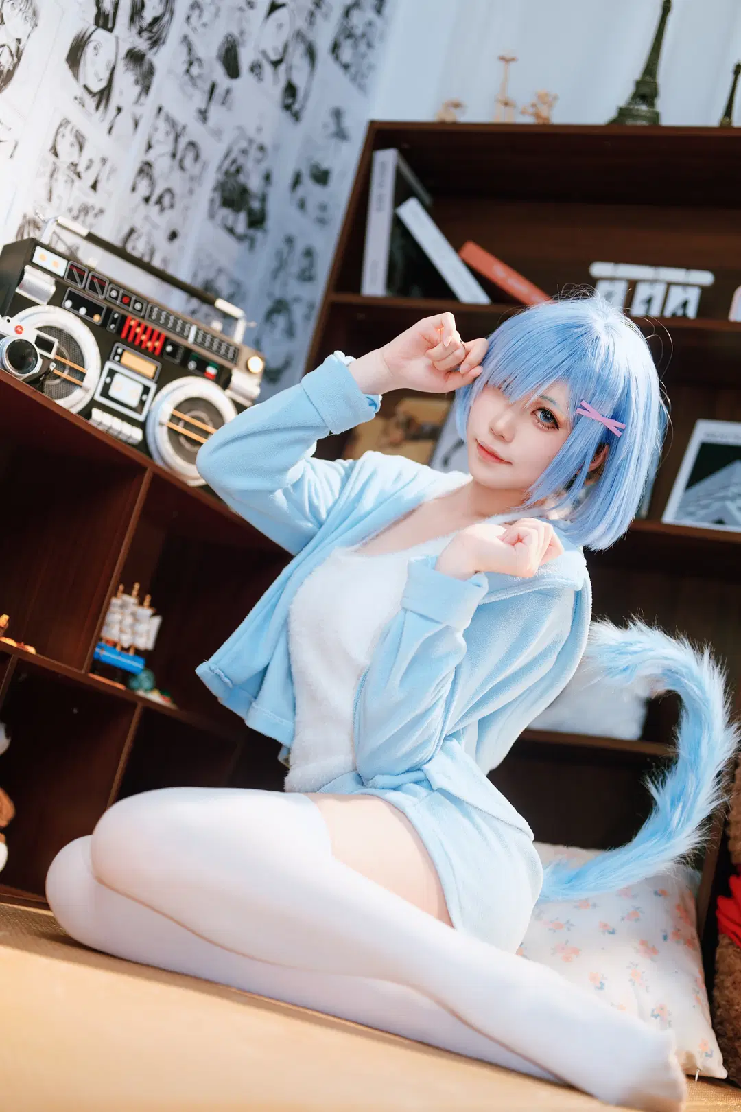 【蕾姆cos】从零开始的异世界生活 居家系可爱少女 - 星漫映画 - 第3张