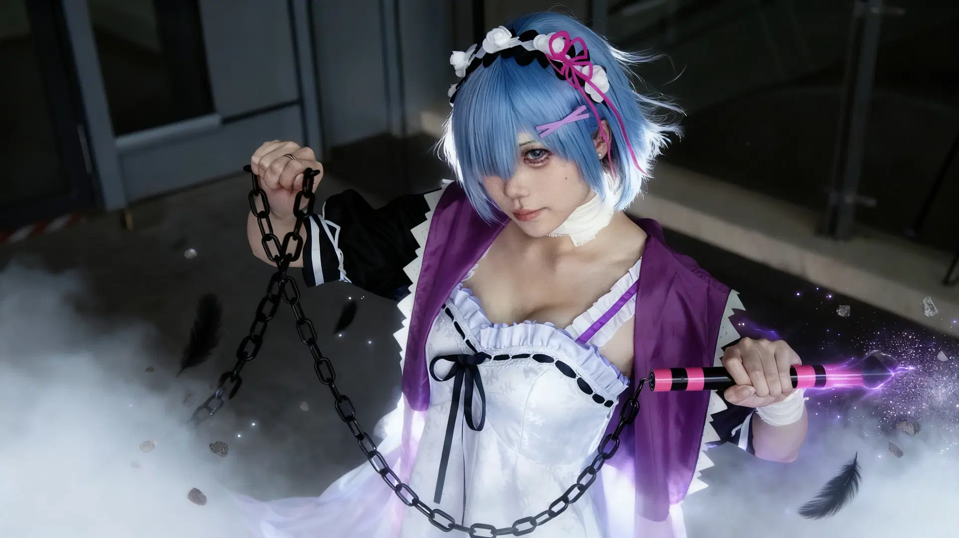 [Rem cosplay] Xingman Summer Festival Studio shoot photoshoot: A Visual Clash of Flail and Heterochromia by 星漫映画 - Image 4