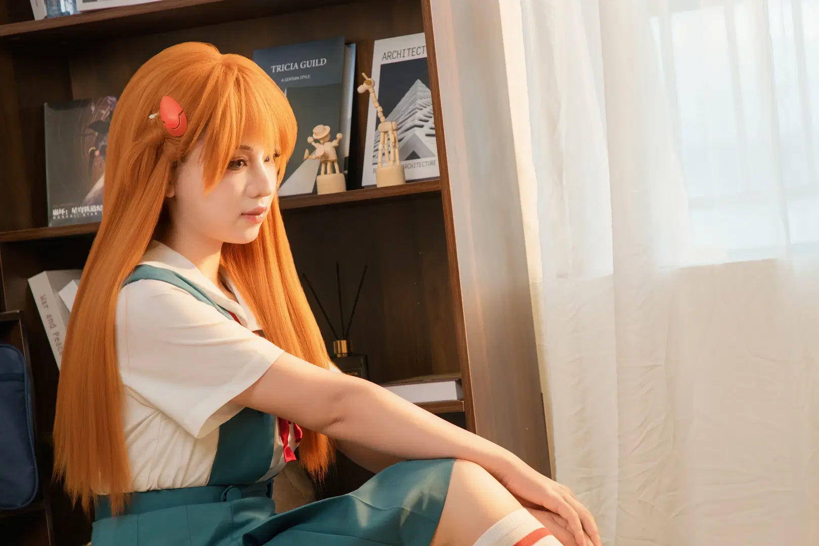 【アスカコスプレ】横構図で記録するおうち日常、レトロラジオの傍で過ごす気だるい時間 - 星漫映画 - 5枚目