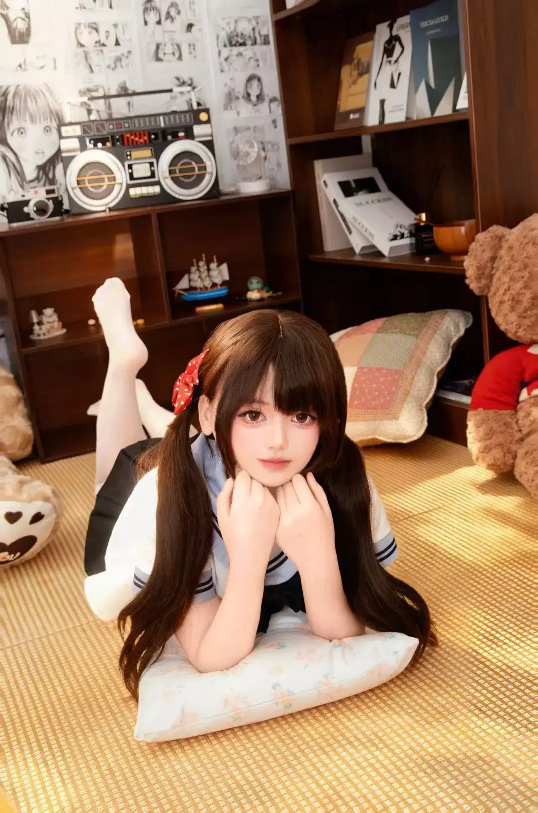 Healing At-Home JK Uniform: The Sailor Suit Girl on Tatami Mats by 星漫映画 - Image 2
