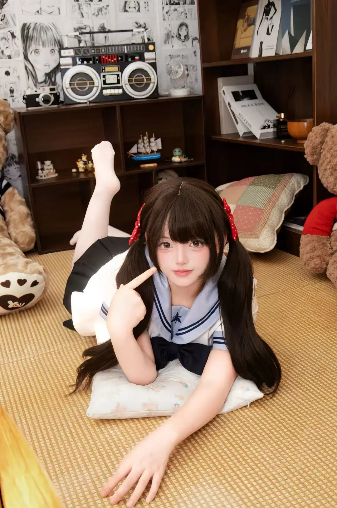 Healing At-Home JK Uniform: The Sailor Suit Girl on Tatami Mats by 星漫映画 - Image 3