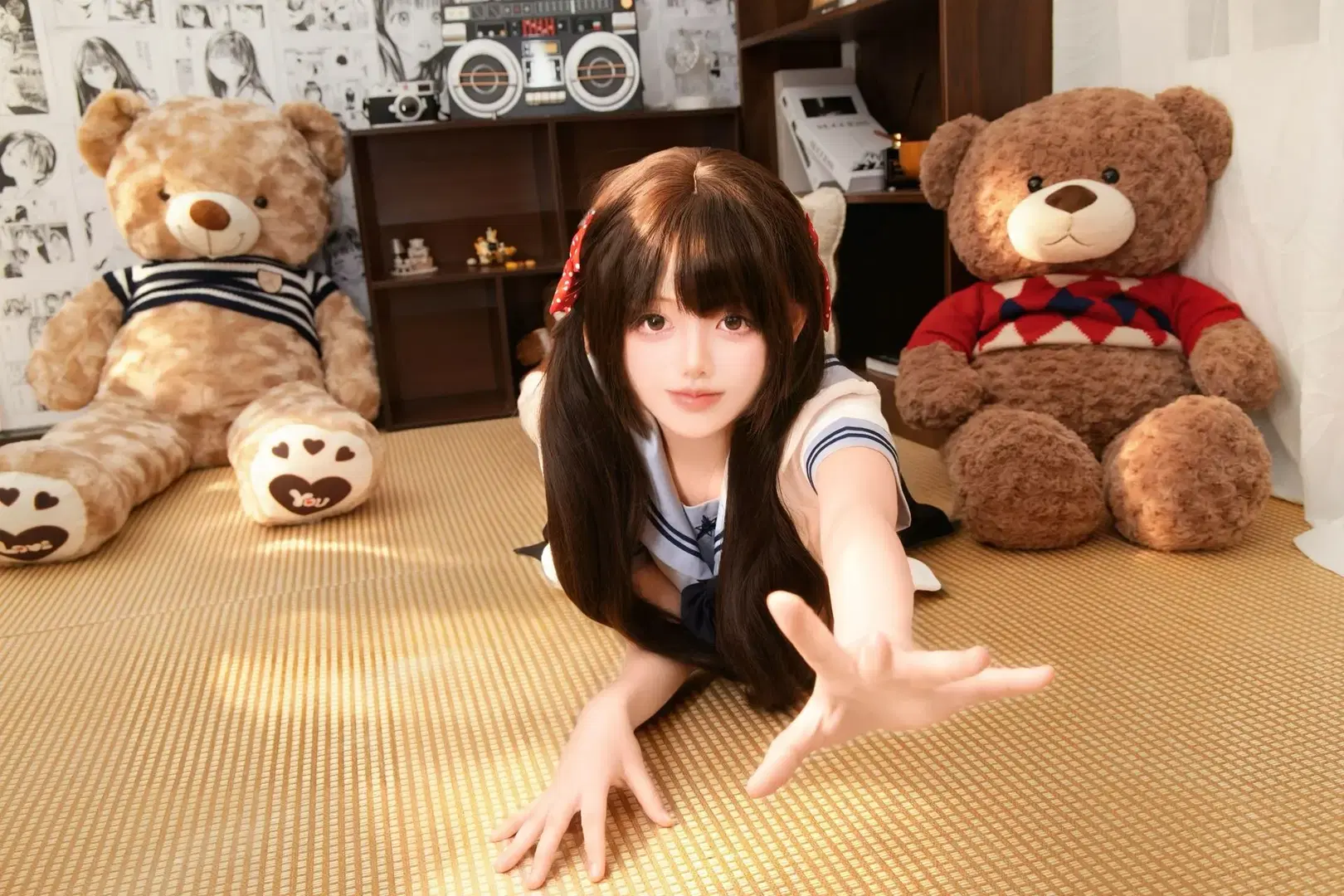 JK制服, 白丝, 水手服, 居家写真, 校供感