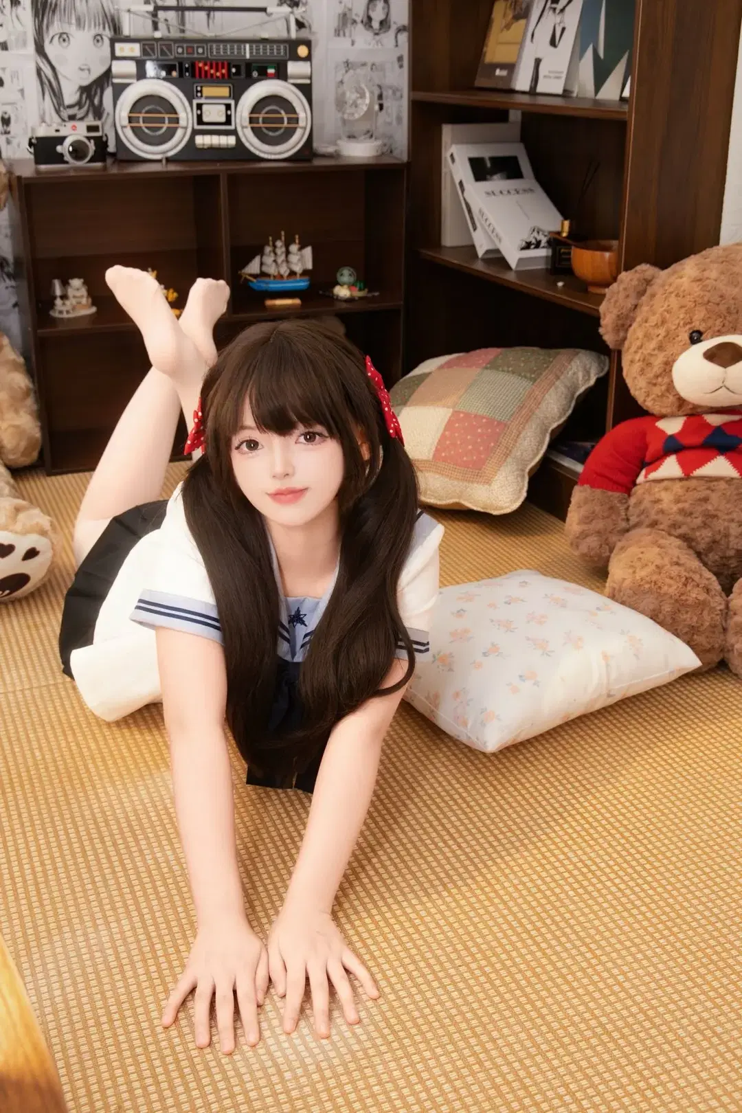 Healing At-Home JK Uniform: The Sailor Suit Girl on Tatami Mats by 星漫映画 - Image 5