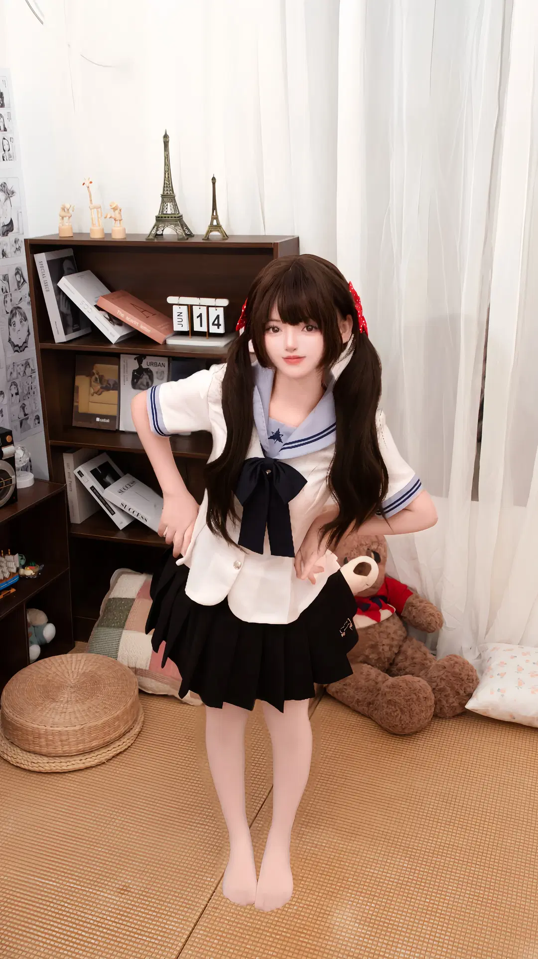 Healing At-Home JK Uniform: The Sailor Suit Girl on Tatami Mats by 星漫映画 - Image 6