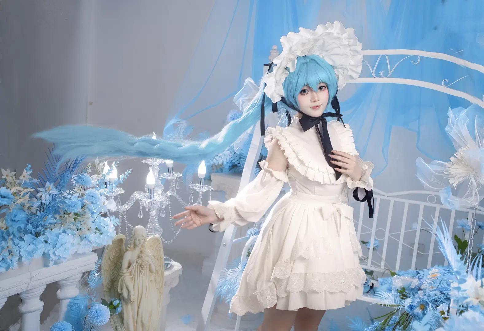 [Hatsune Miku cosplay] Antique doll Hatsune Miku Photo Set Share by 星漫映画 - Image 3