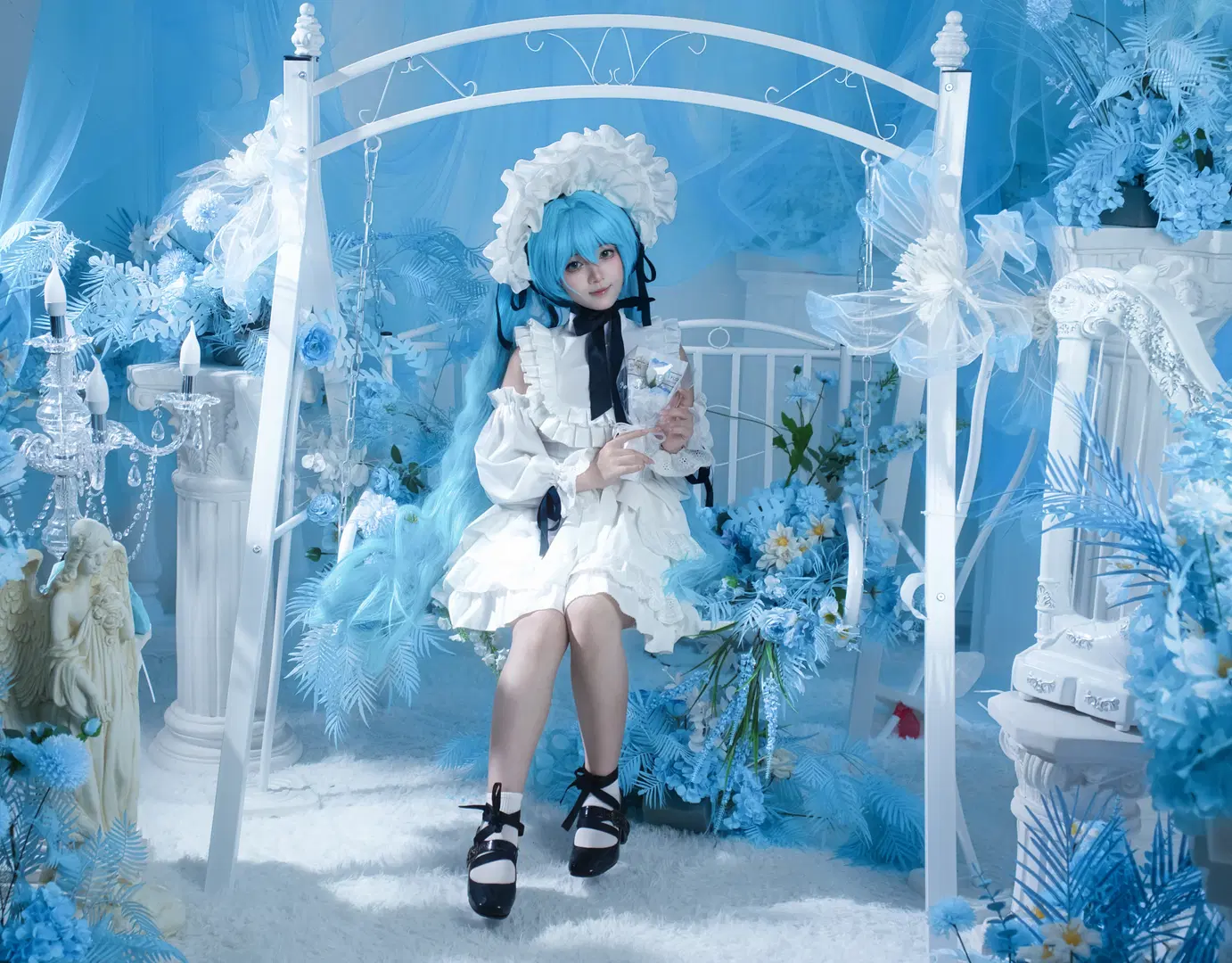 [Hatsune Miku cosplay] Antique doll Hatsune Miku Photo Set Share by 星漫映画 - Image 6