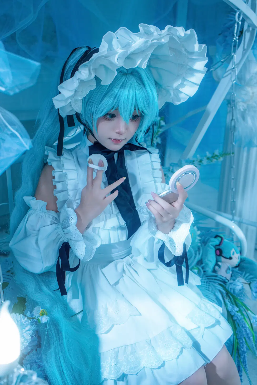【初音未来cos】冰蓝梦境里的精致人偶 - 星漫映画 - 第3张