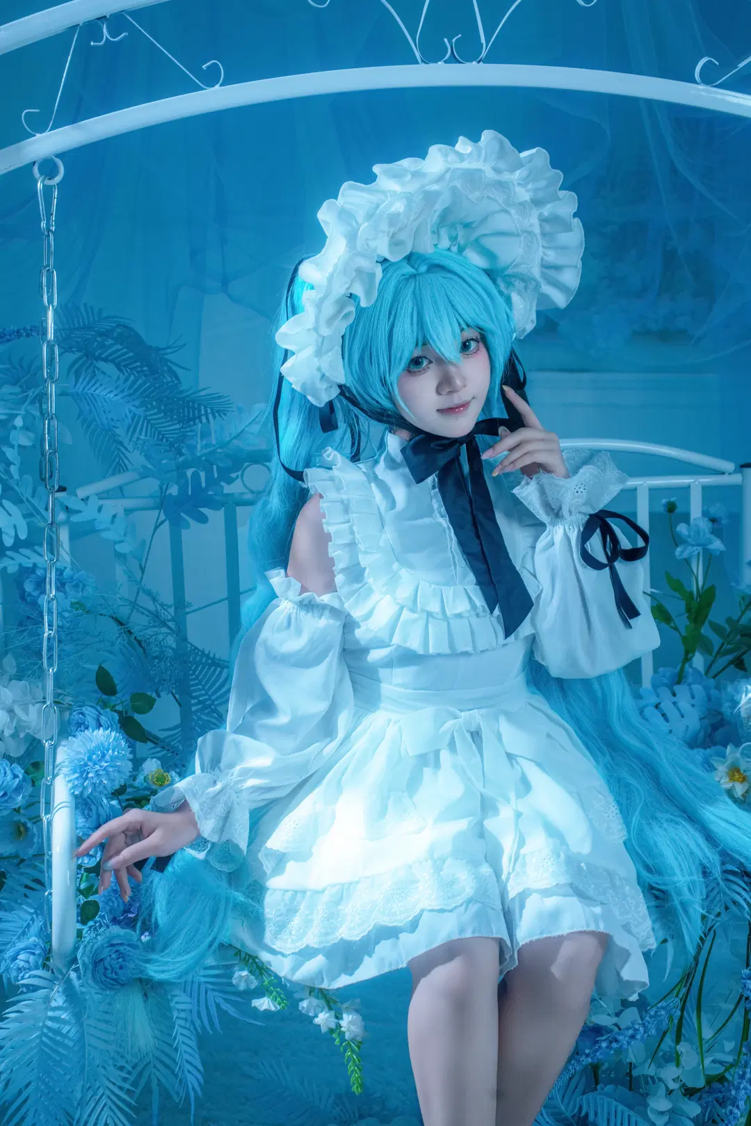 【初音未来cos】冰蓝梦境里的精致人偶 - 星漫映画 - 第6张