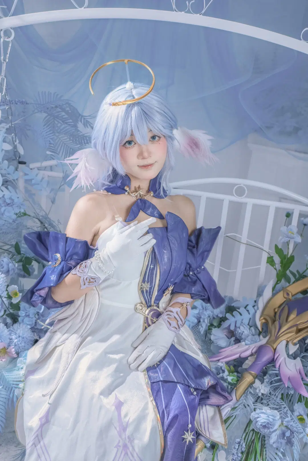 【ロビン コスプレ】『崩壊：スターレイル』青と白が紡ぐ幻想美、南寧スタジオ撮影記録 - 星漫映画 - 2枚目