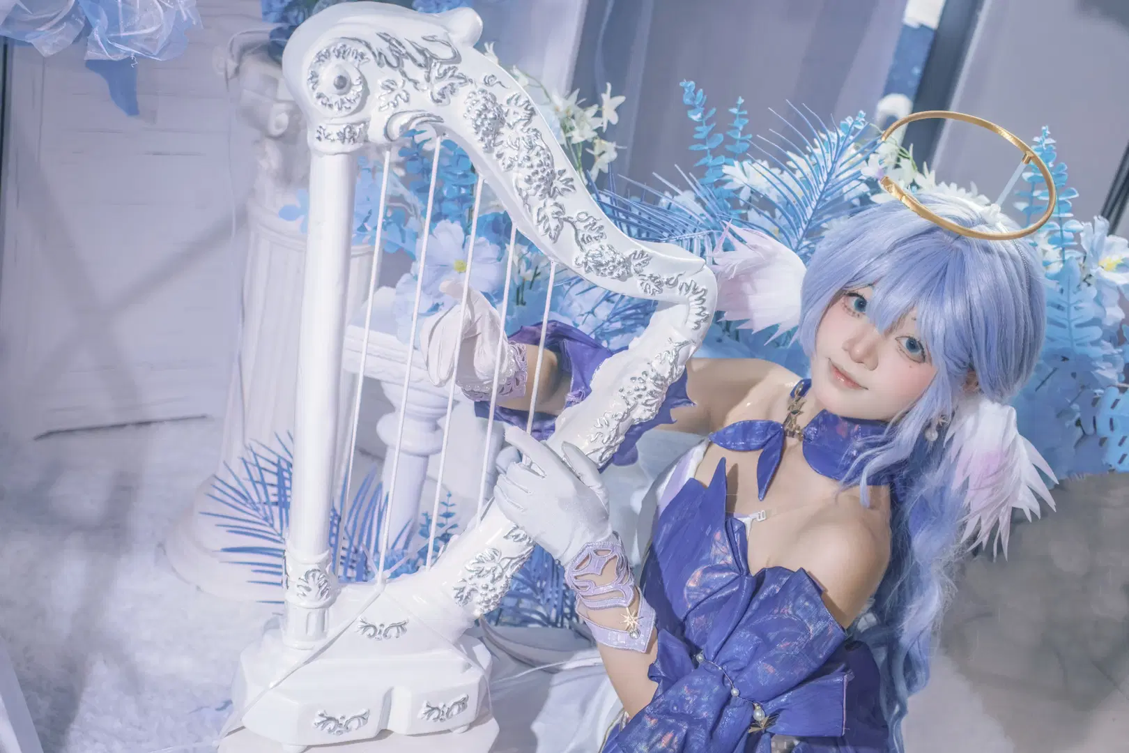 【ロビン コスプレ】『崩壊：スターレイル』青と白が紡ぐ幻想美、南寧スタジオ撮影記録 - 星漫映画 - 3枚目