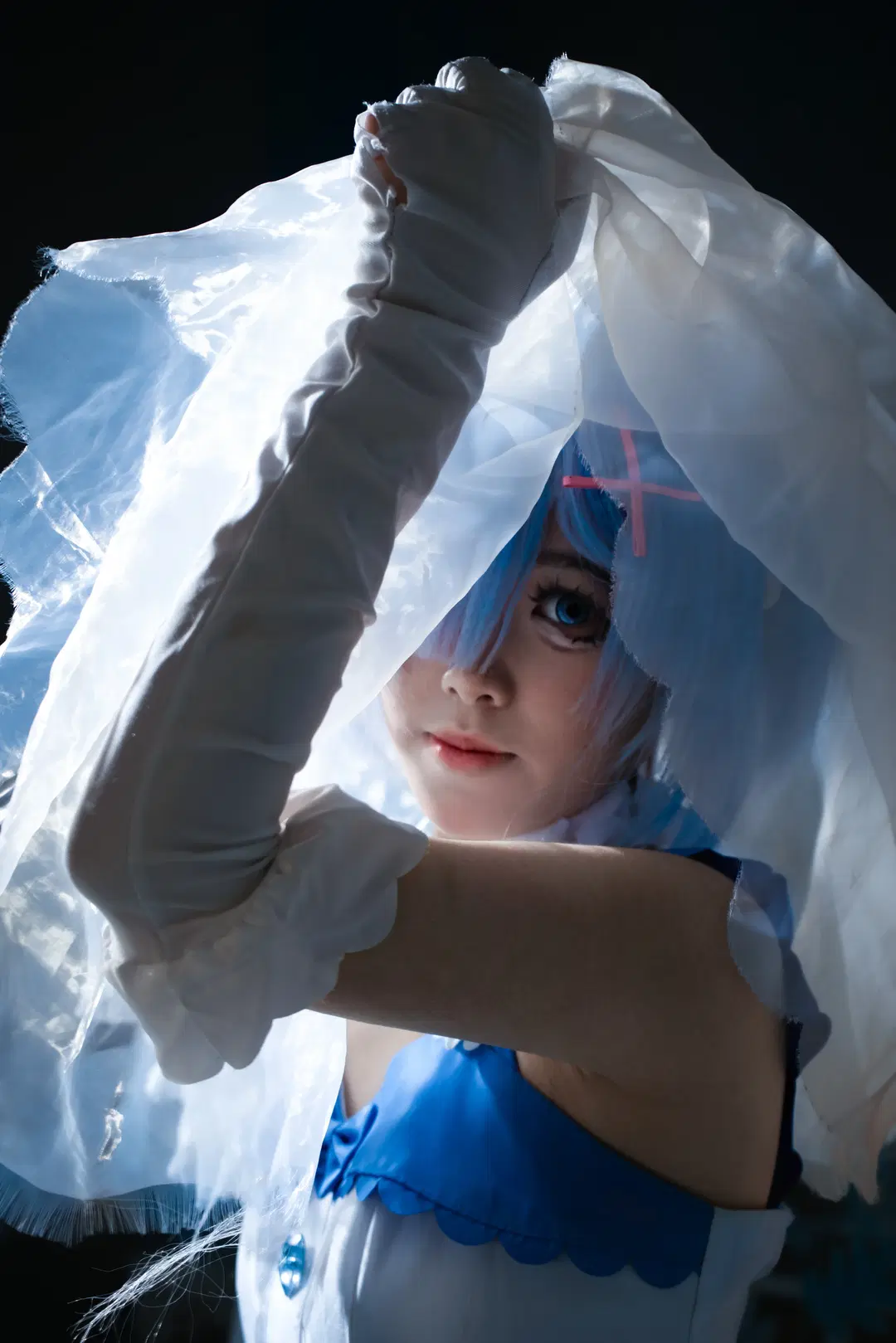 [Rem cosplay] Blue and White Bride Romantic Atmosphere Photography by 星漫映画 - Image 6