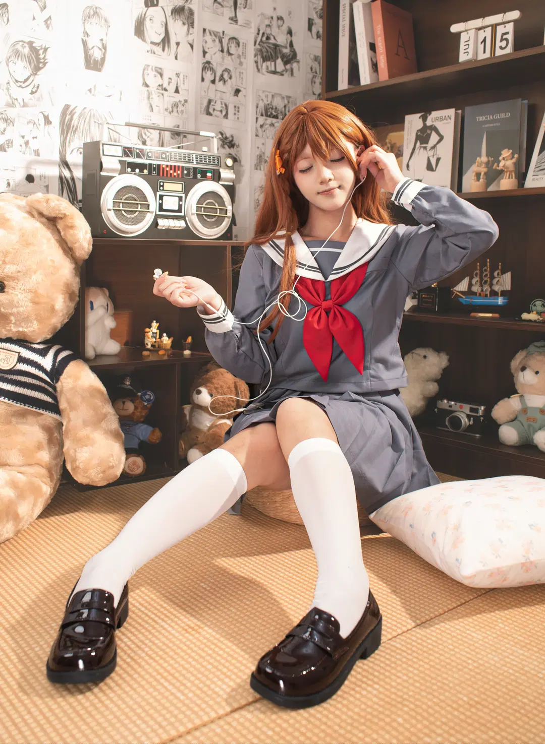 【花里实乃里cos】元气水手服少女的居家日常 - 星漫映画 - 第3张