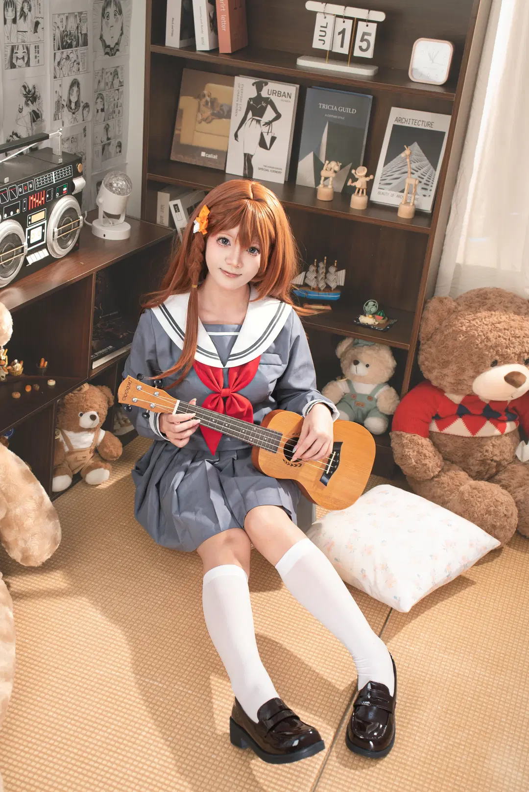 【花里实乃里cos】元气水手服少女的居家日常 - 星漫映画 - 第4张