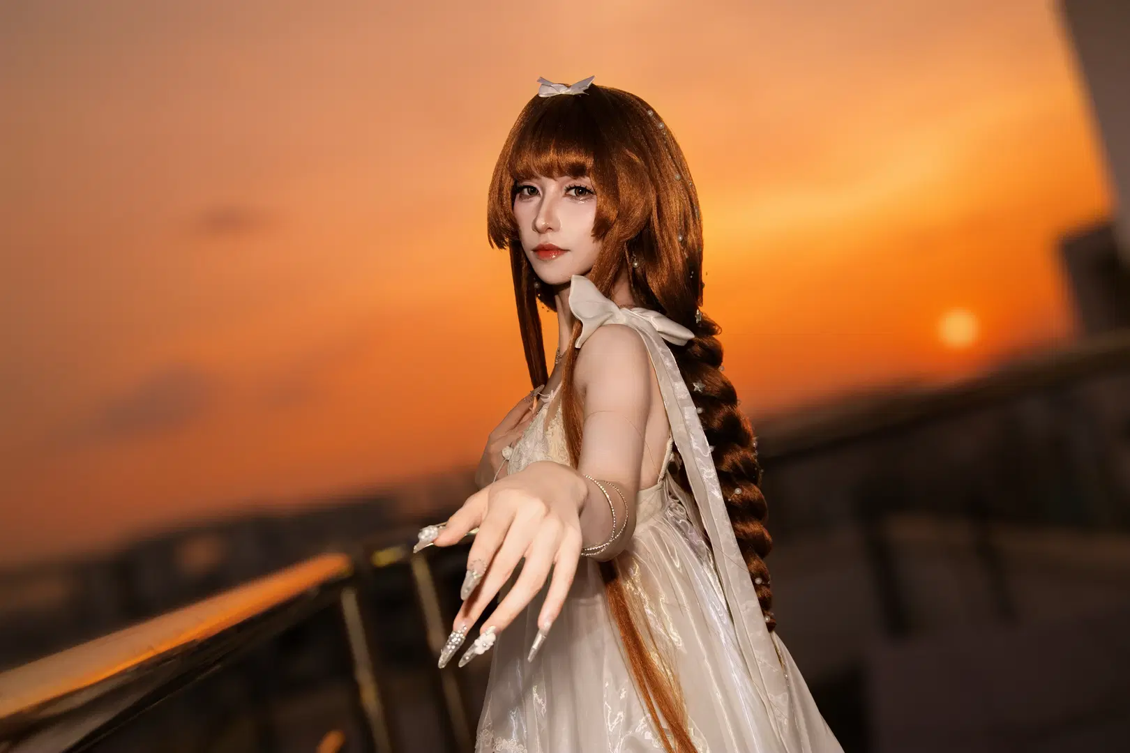 【アリエル コスプレ】5732 白紗の百合と夕暮れの残光 - 南宁星漫映画摄影棚 - 4枚目