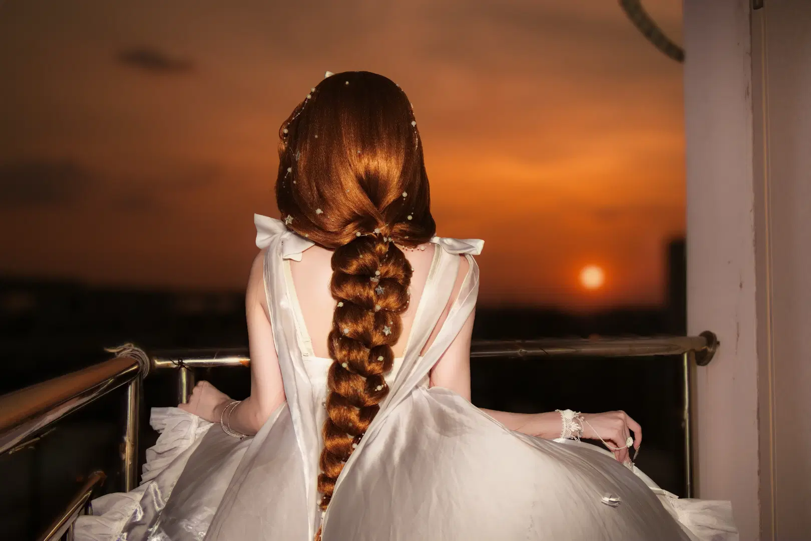 【アリエル コスプレ】5732 白紗の百合と夕暮れの残光 - 南宁星漫映画摄影棚 - 5枚目