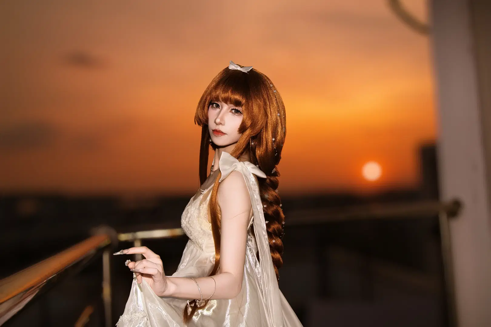 【アリエル コスプレ】5732 白紗の百合と夕暮れの残光 - 南宁星漫映画摄影棚 - 6枚目