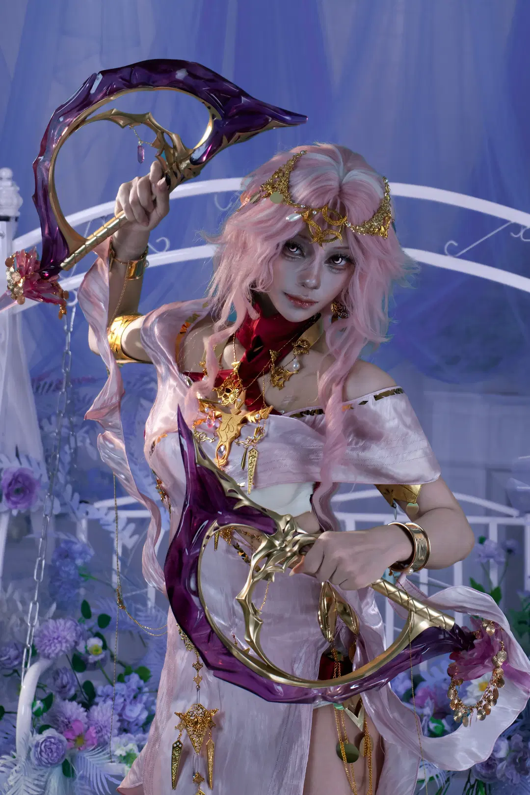 [Jasmine cosplay] Path to Nowhere Default Skin: Ornate Grace Beneath the Purple Night by 南宁星漫映画摄影棚 - Image 2