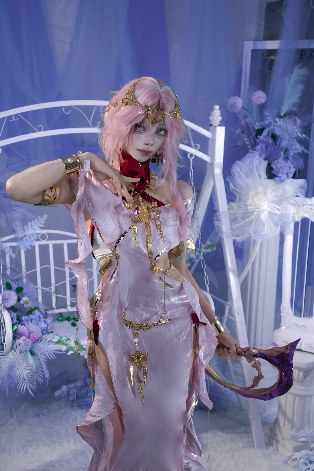[Jasmine cosplay] Path to Nowhere Default Skin: Ornate Grace Beneath the Purple Night by 南宁星漫映画摄影棚 - Image 3