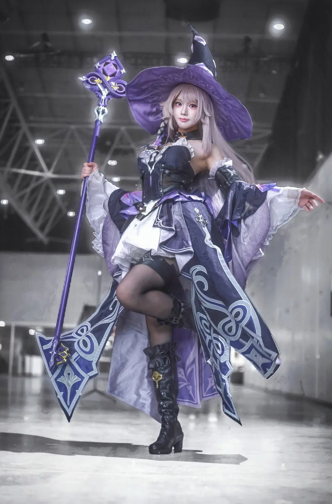 cosplay, 崩坏星穹铁道, 漫展场照, 大黑塔cos, 黑丝