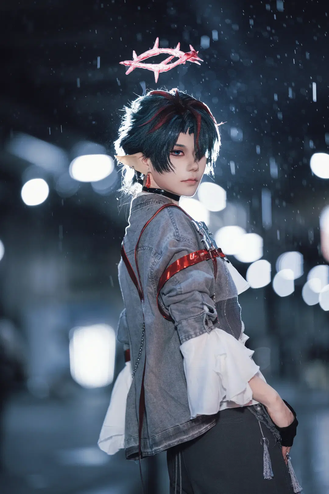 【卡繆cos】明日方舟終末地雨夜中的荊棘與紅綁帶 - Zhu.SAMA🔦📷 - 第5張