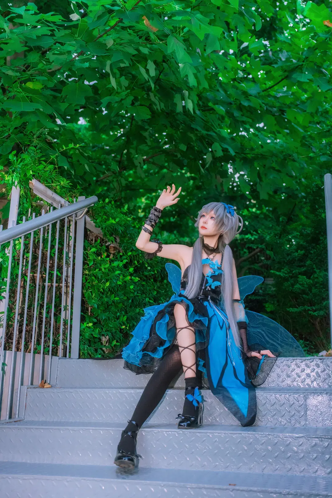 Luo Tianyi Summer Insect cosplay: Black-and-blue forest fairy style by Zhu.SAMA🔦📷 - Image 10