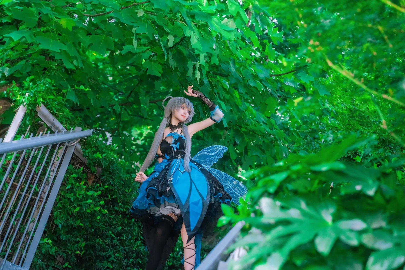 Luo Tianyi Summer Insect cosplay: Black-and-blue forest fairy style by Zhu.SAMA🔦📷 - Image 11