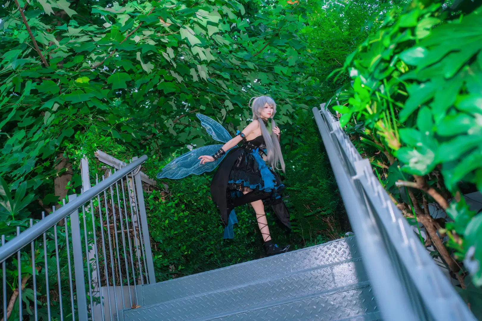 Luo Tianyi Summer Insect cosplay: Black-and-blue forest fairy style by Zhu.SAMA🔦📷 - Image 12