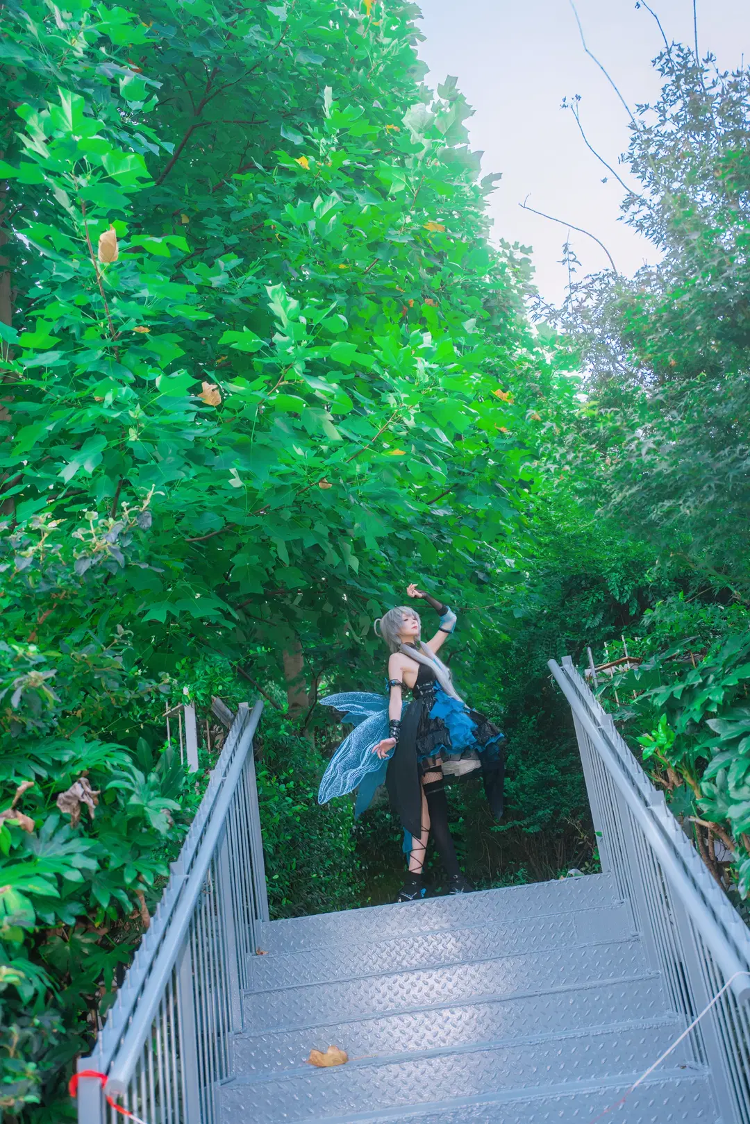 Luo Tianyi Summer Insect cosplay: Black-and-blue forest fairy style by Zhu.SAMA🔦📷 - Image 3