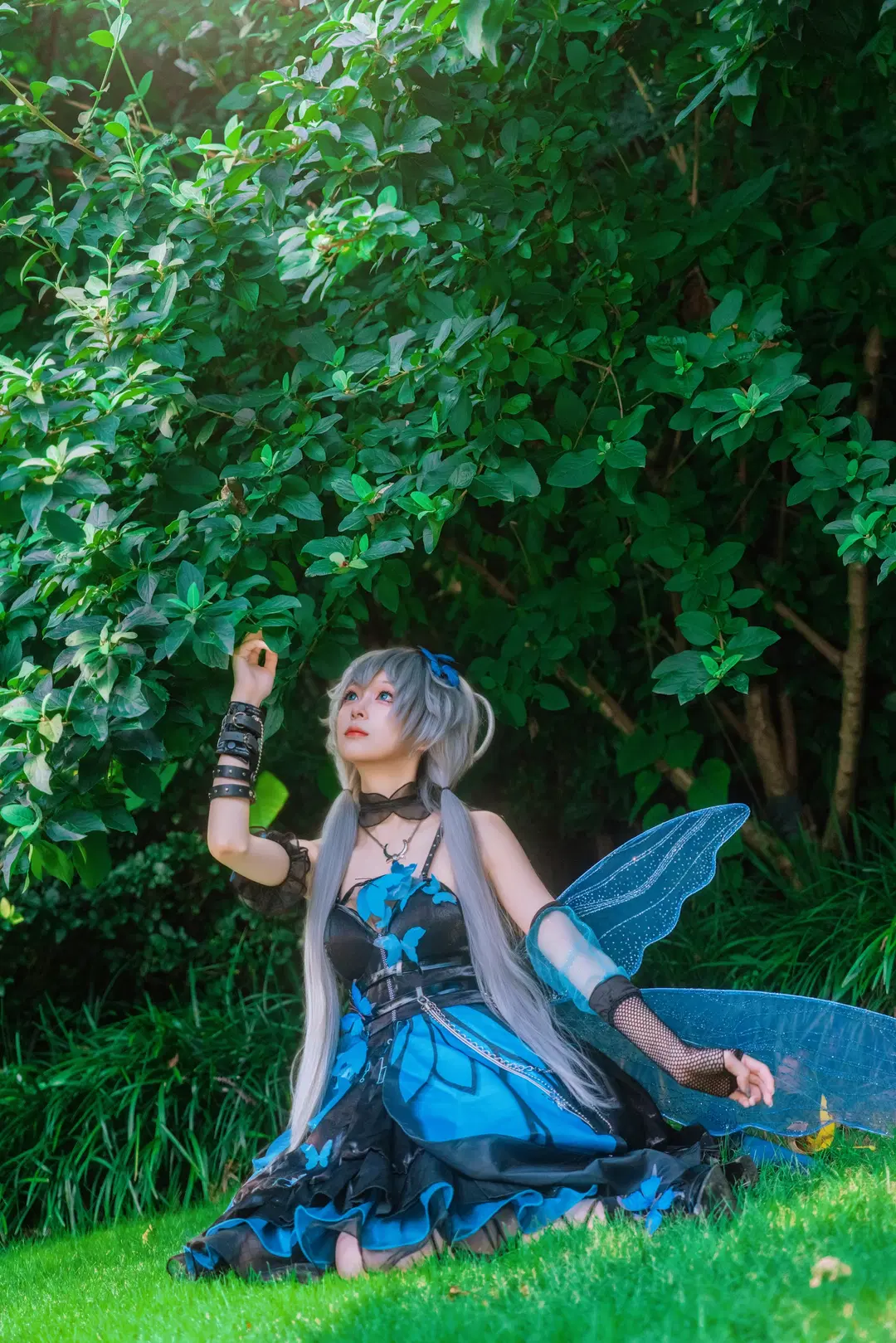 Luo Tianyi Summer Insect cosplay: Black-and-blue forest fairy style by Zhu.SAMA🔦📷 - Image 5