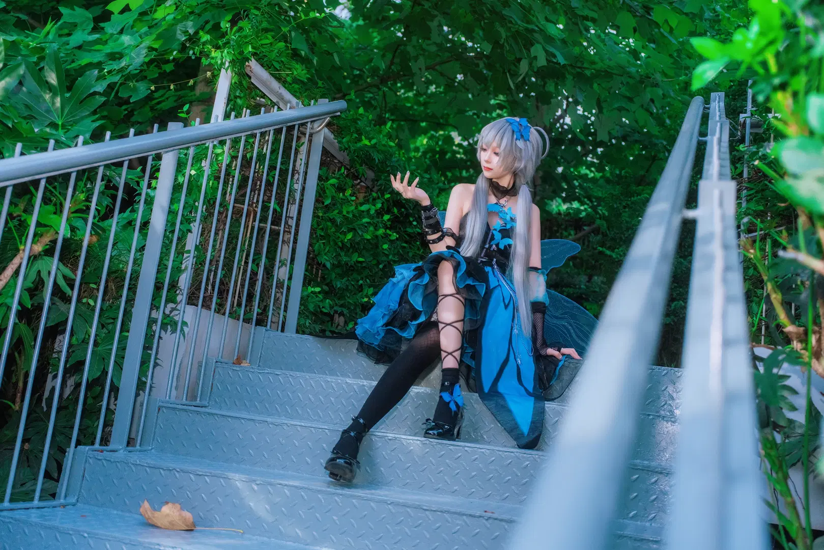 Luo Tianyi Summer Insect cosplay: Black-and-blue forest fairy style by Zhu.SAMA🔦📷 - Image 8