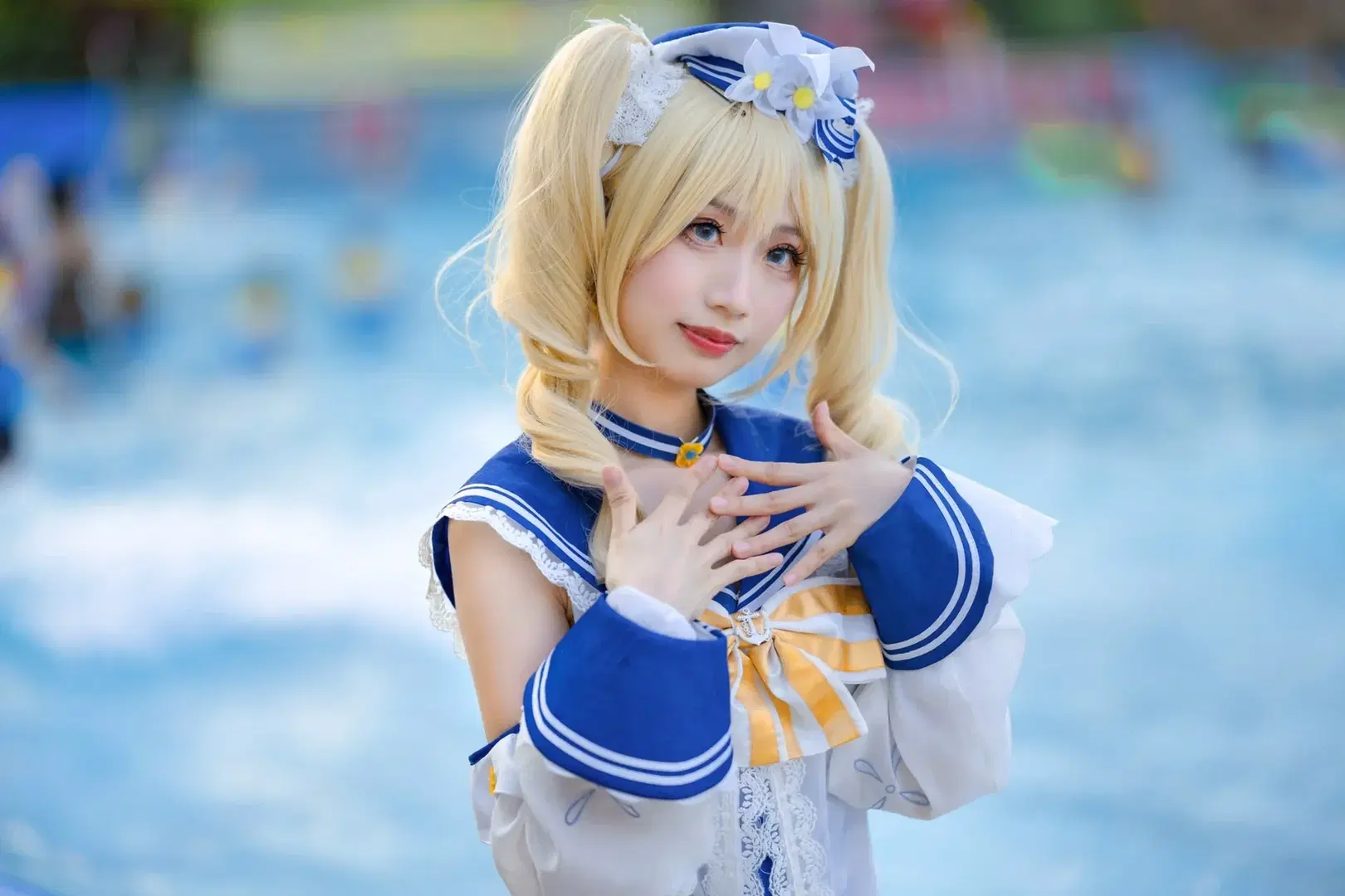【芭芭拉cos】夏日泳池边的清凉元气少女 - Kirito君 - 第3张