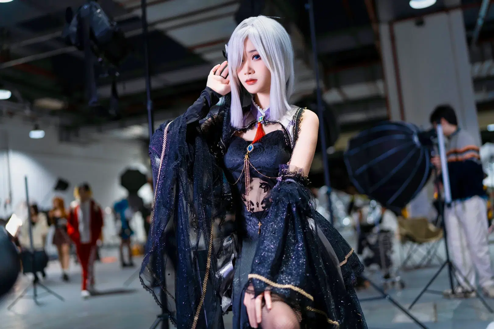 【申鹤cos】原神申鹤花嫁造型，暗夜里的清冷白月光 - Kirito君 - 第3张