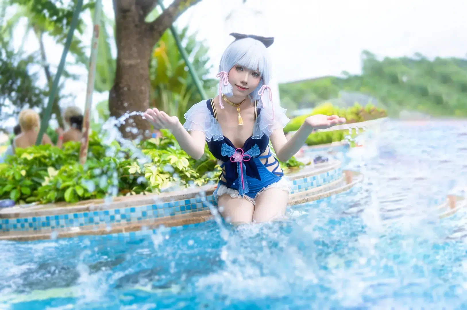 【神里绫华cos】长隆水上派对，夏日的清凉神里绫华 - Kirito君 - 第4张
