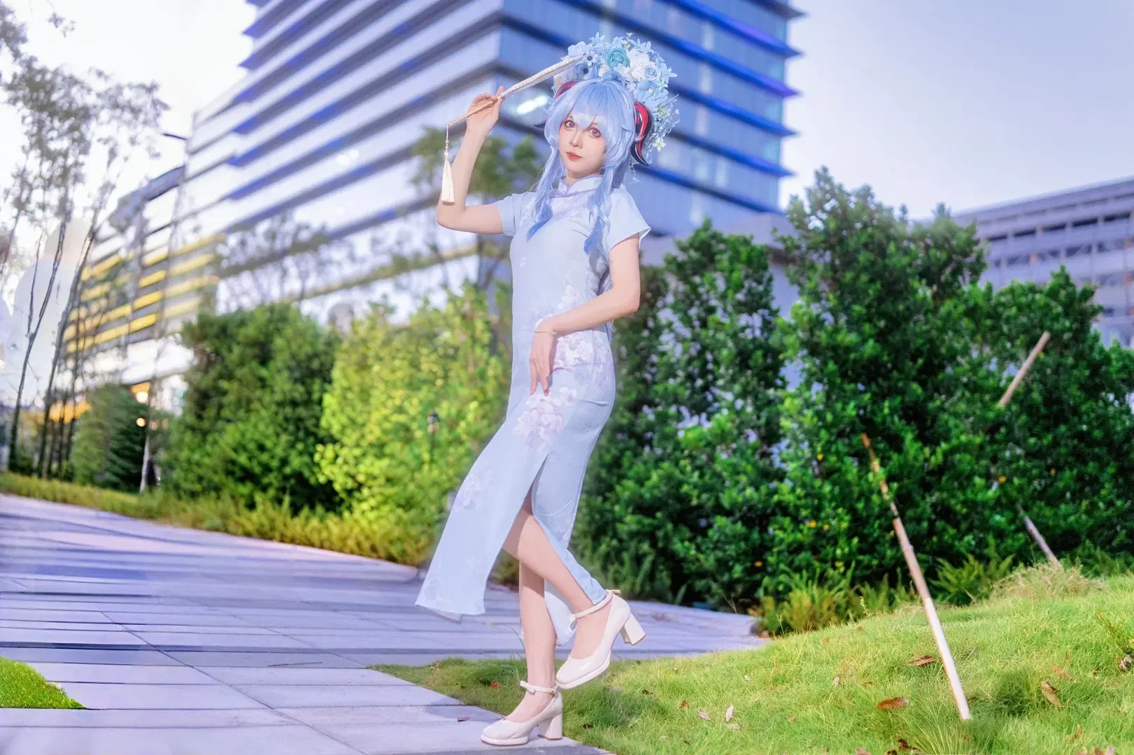 【甘雨cos】原神新中式旗袍真的太好看了