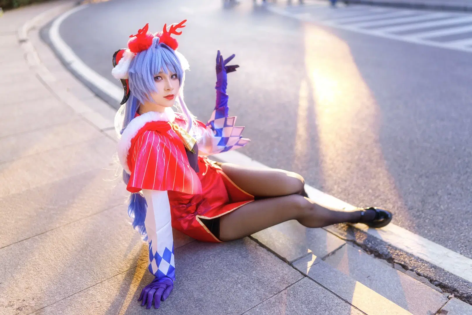【甘雨cos】捕捉初物语漫展的绝美黄昏光线 - Kirito君 - 第2张