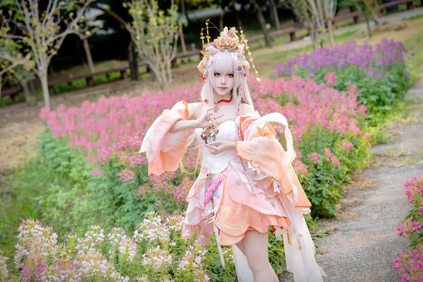 【西施cos】王者榮耀西施續相思，花海里的國風漫遊 - Kirito君 - 第6張